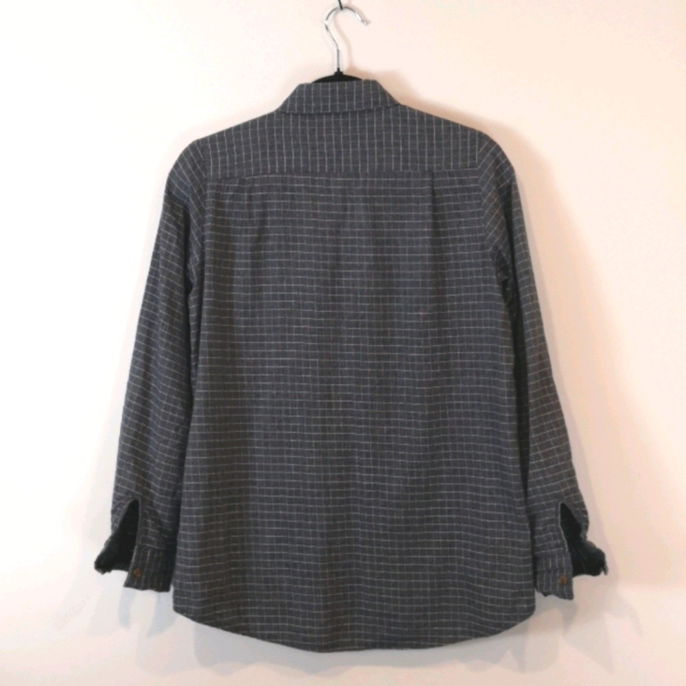 Grid Patterned Button Down Shirt - Picture 3 of 8